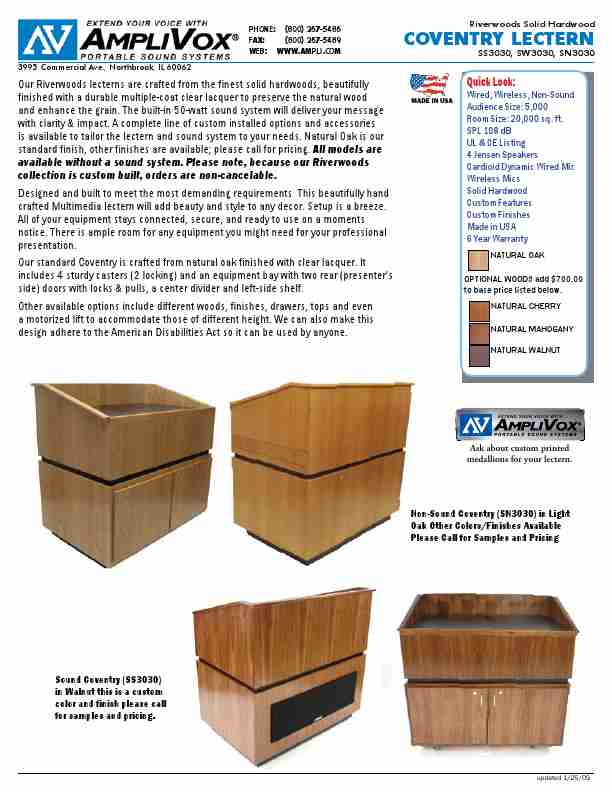 AmpliVox Indoor Furnishings SW3030-page_pdf